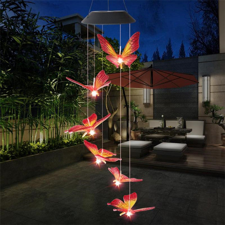 Solar Powered LED Wind Chime