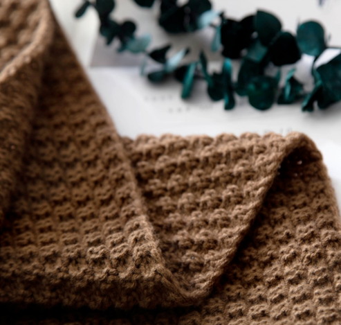 Nordic Fringed Knit Ball Sofa  Blanket