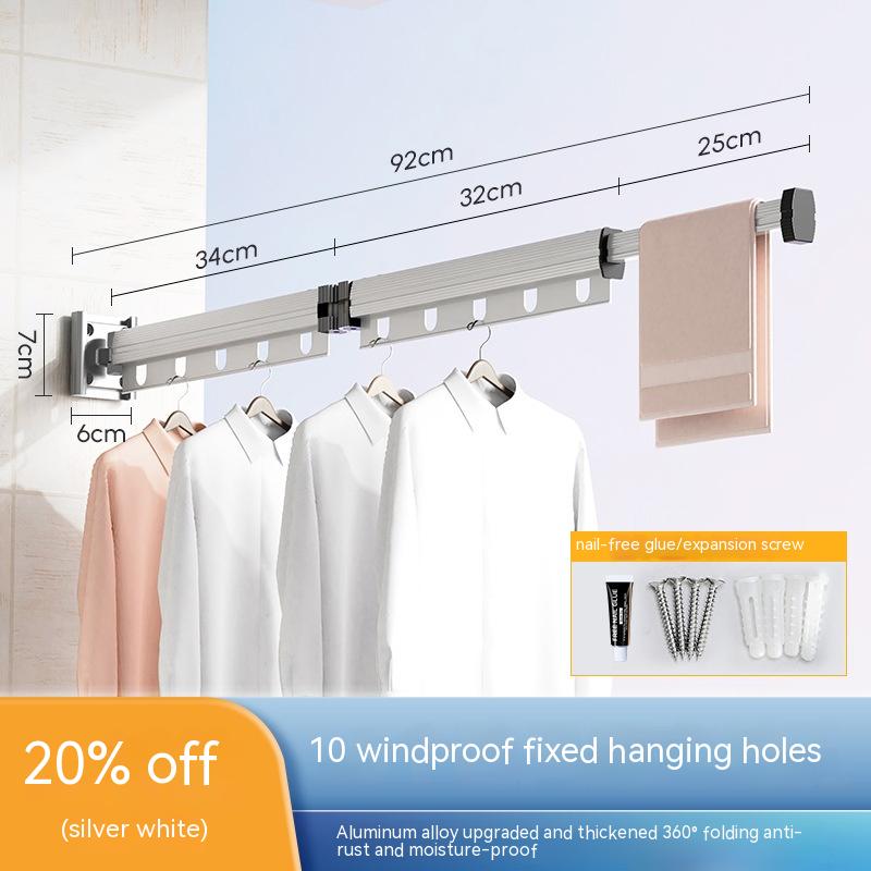 Suction Cup Folding Clothes Hanger
