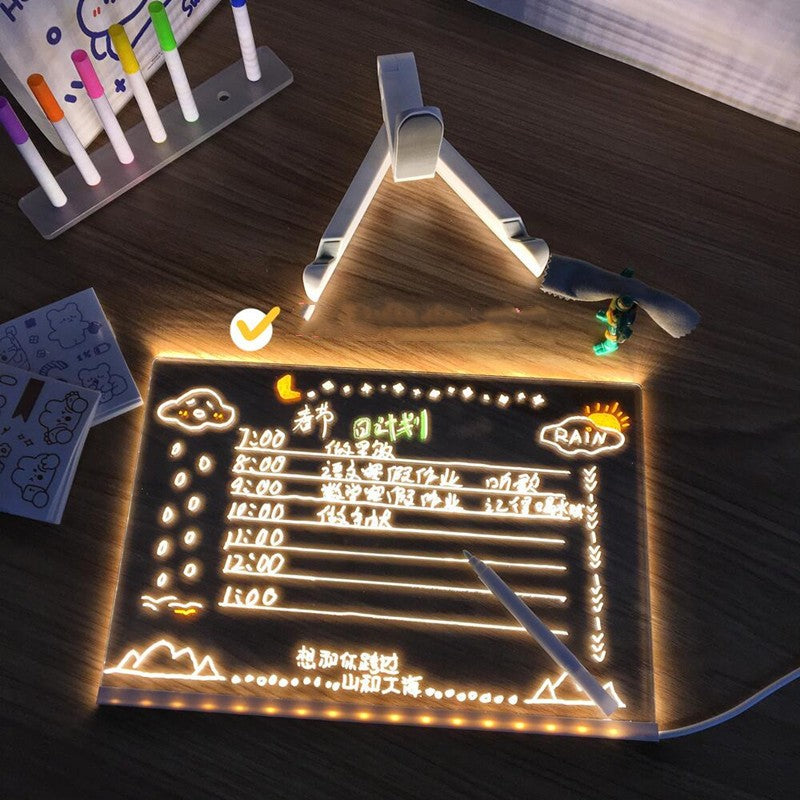 Led Light Acrylic DIY Note Board
